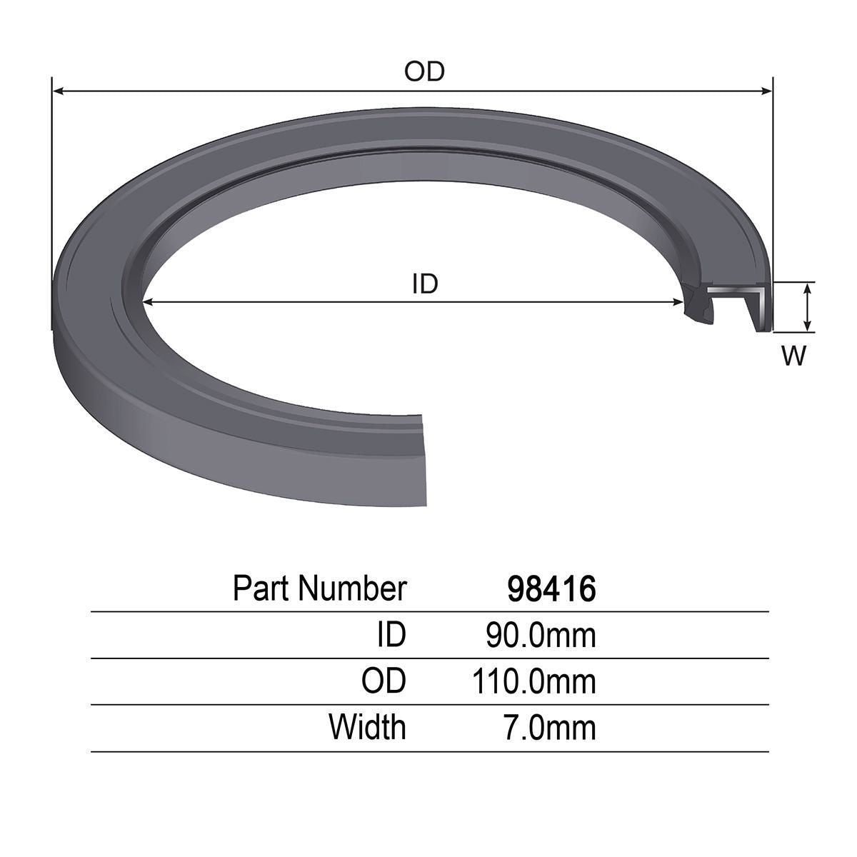 Kelpro Oil Seal - 98416