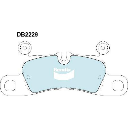 Bendix Heavy Duty Brake Pads Set Rear - DB2229HD