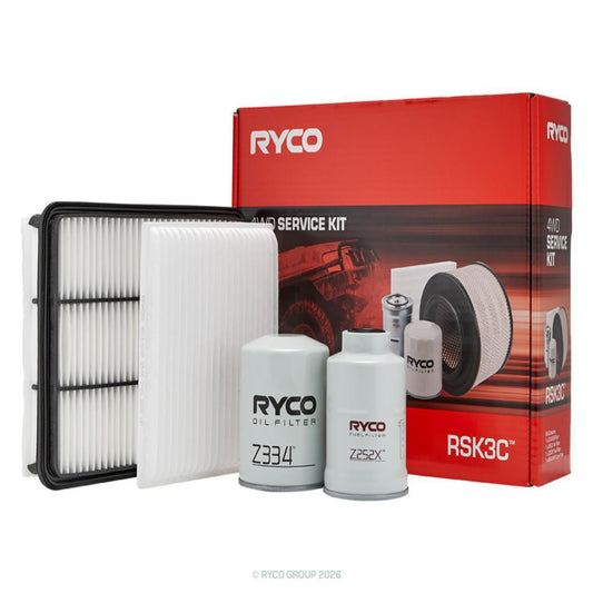 Ryco 4WD Filter Kit to suit Toyota Landcruiser Prado KZJ120R - RSK3C