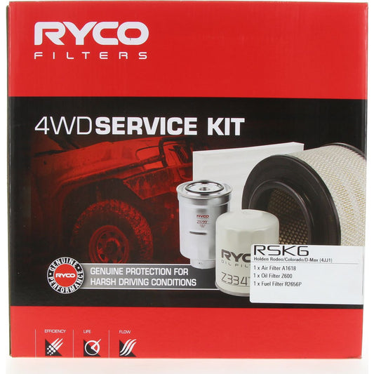 Ryco 4WD Filter Kit to suit Holden Colorado, Isuzu D-MAX - RSK6