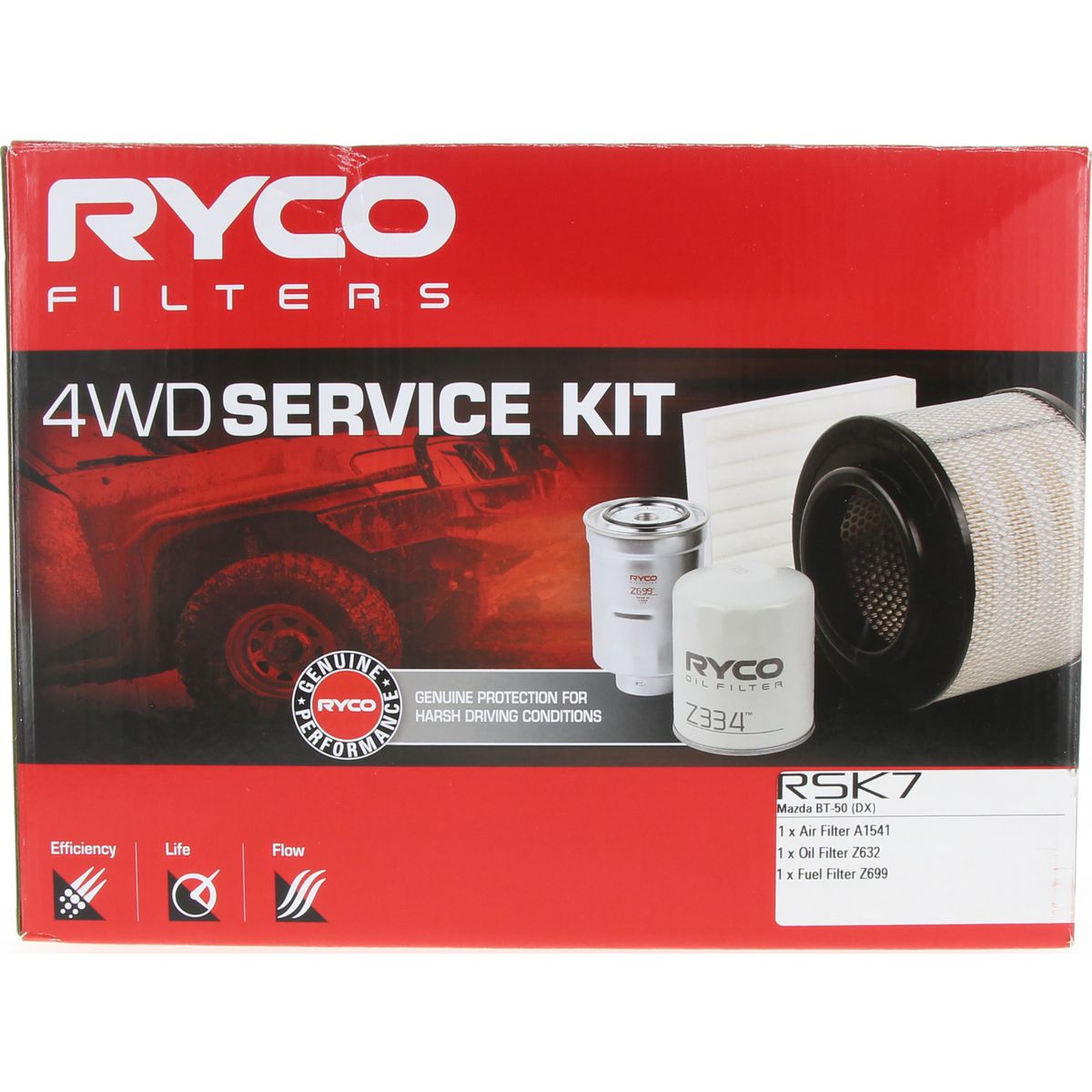 Ryco 4WD Filter Kit to suit Mazda BT-50 DX - RSK7