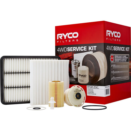 Ryco 4WD Filter Kit to suit Toyota Landcruiser VDJ76/8/9 2007 on - RSK15C