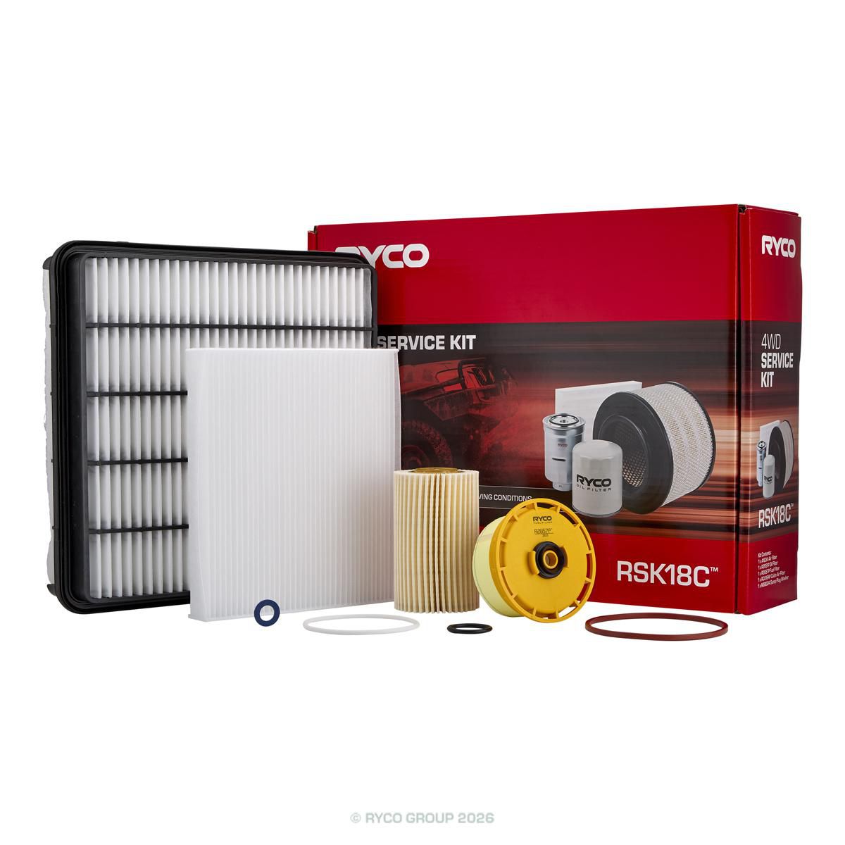 Ryco 4WD Filter Kit to suit Toyota Landcruiser VDJ200 - RSK18C