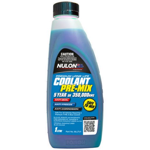 Nulon Coolant Blue Long Life Pre-mix 1L - BLLTU1