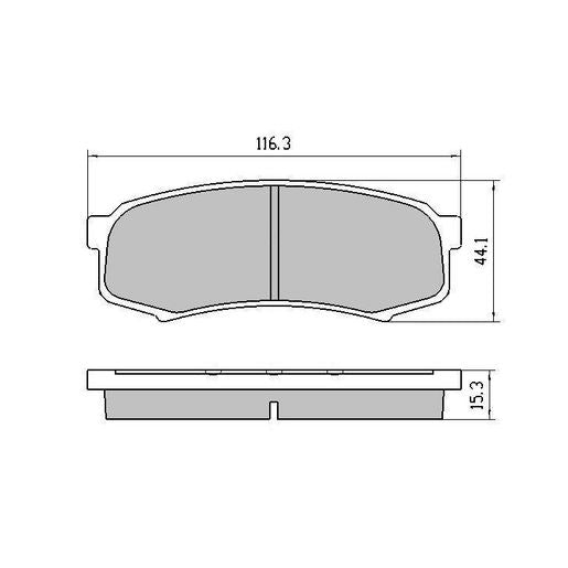 RDA Brakes Extreme Brake Pad Set Rear - RDX1200SM