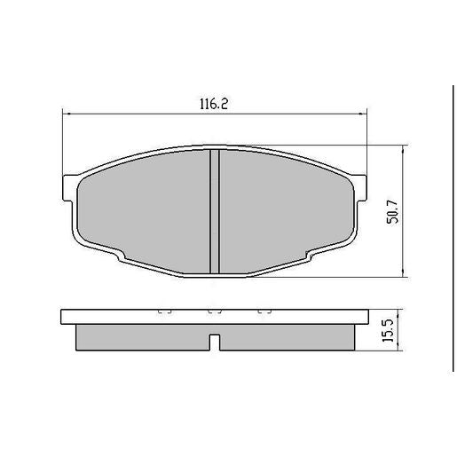 RDA GP Max Brake Pad Set Front - RDB281