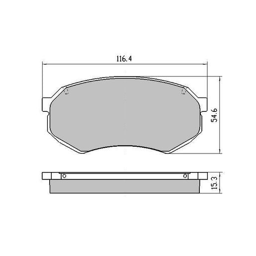 RDA GP Max Brake Pad Set Front - RDB1141