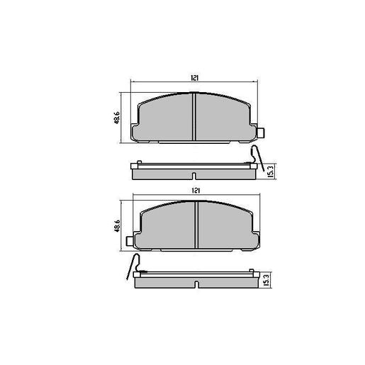 RDA GP Max Brake Pad Set Front - RDB395