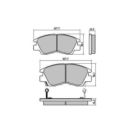RDA Brakes Extreme Brake Pad Set Front - RDX1113SM