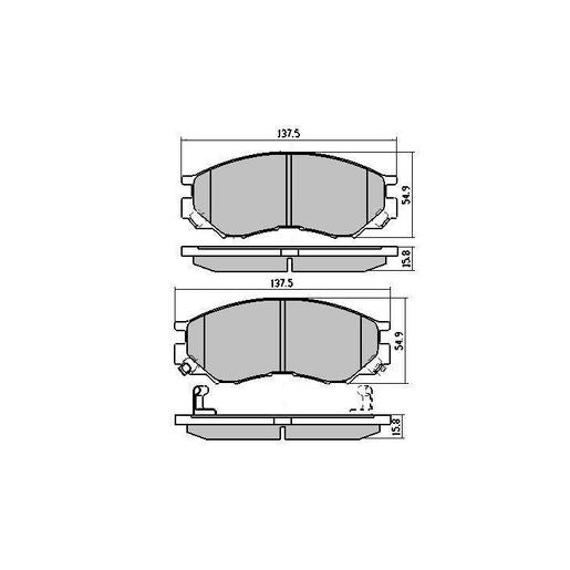 RDA GP Max Brake Pad Set Front - RDB1297