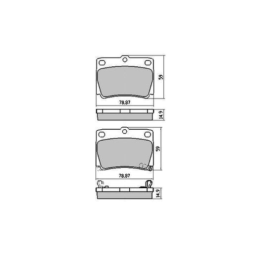 RDA GP Max Brake Pad Set Rear - RDB1390