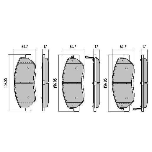 RDA GP Max Brake Pad Set Front - RDB2005