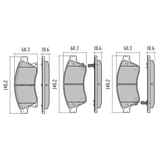 RDA GP Max Brake Pad Set Front - RDB2068