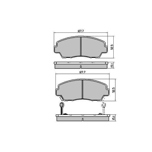 RDA GP Max Brake Pad Set Front - RDB409