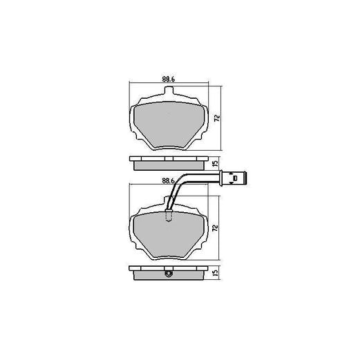 RDA GP Max Brake Pad Set Rear - RDB1285