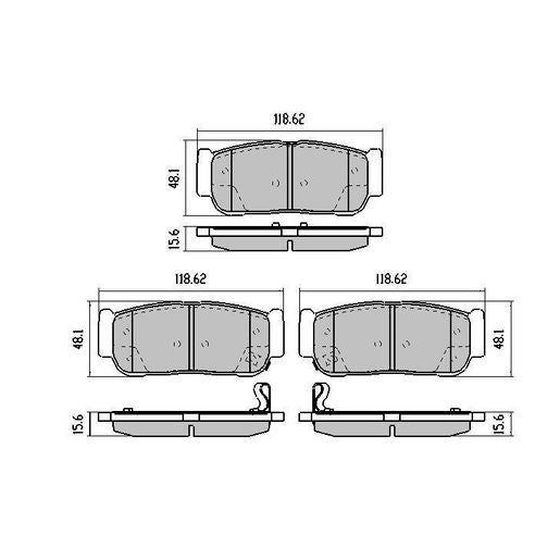 RDA GP Max Brake Pad Set Rear - RDB1673