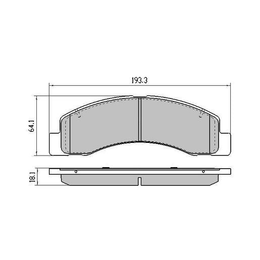 RDA GP Max Brake Pad Set Front - RDB1731