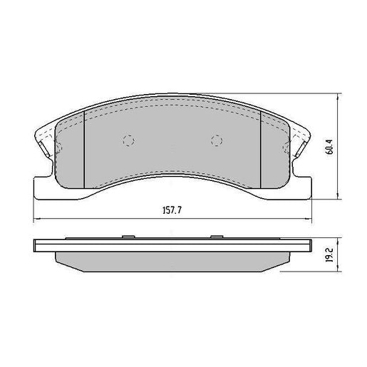 RDA GP Max Brake Pad Set Front - RDB1974