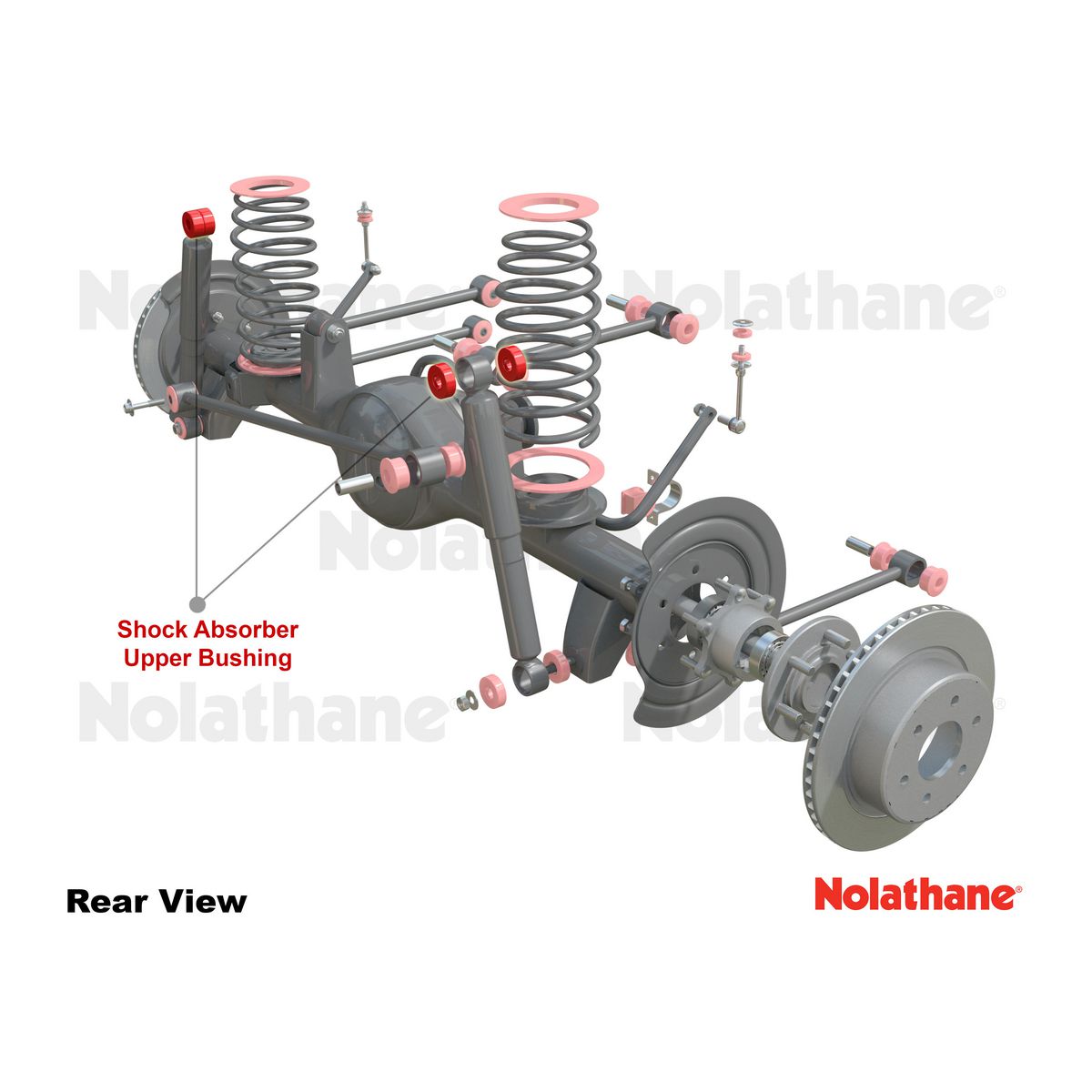 Nolathane Bush Kit Shock Absorber Upper - 43152
