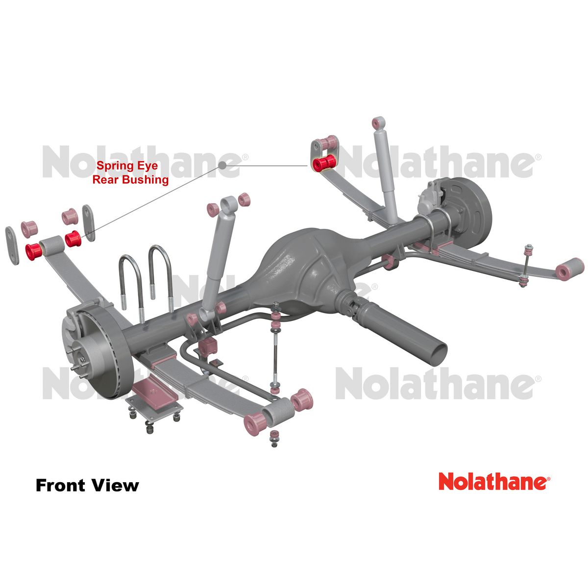Nolathane Rear Spring Eye Bushing Kit - 47433A