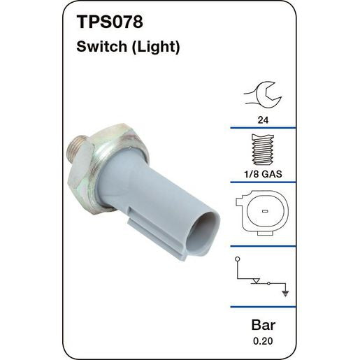 Tridon Oil Pressure Switch (Light) - TPS078