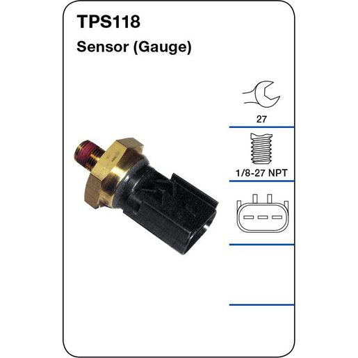 Tridon Oil Pressure Switch (Gauge) - TPS118