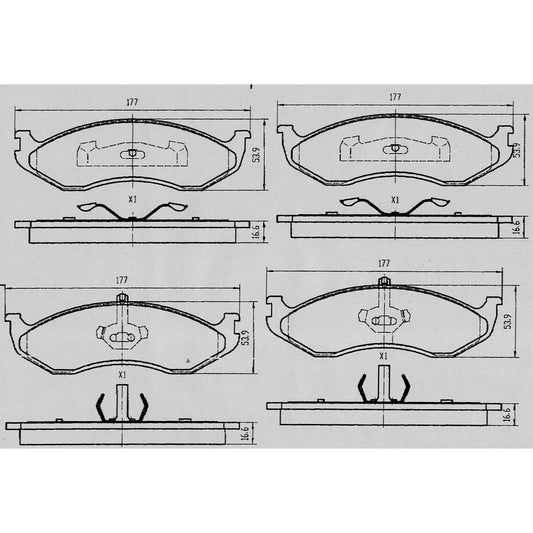 RDA GP Max Brake Pad Set Front - RDB1983