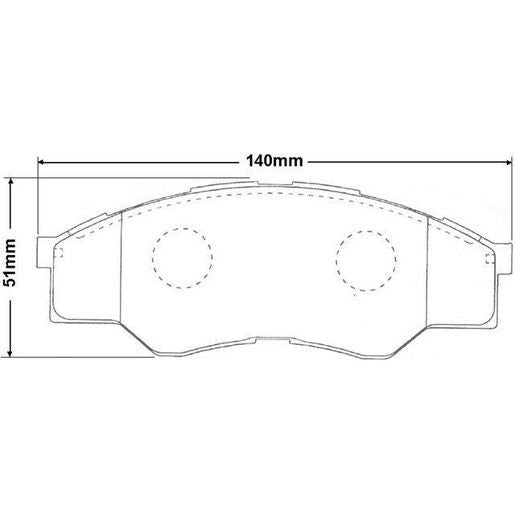 RDA GP Max Brake Pad Set Front - RDB1985