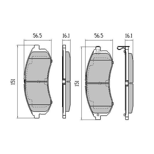 RDA Brakes Extreme Brake Pad Set Front - RDX2002SM