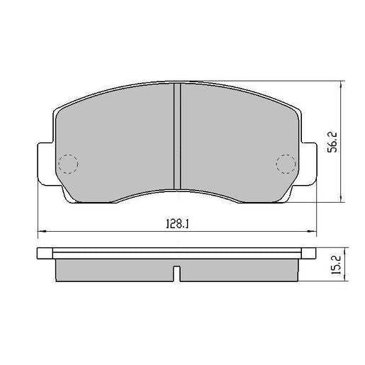 RDA GP Max Brake Pad Set Front - RDB170