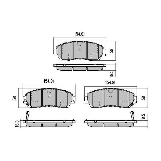 RDA GP Max Brake Pad Set Front - RDB1720