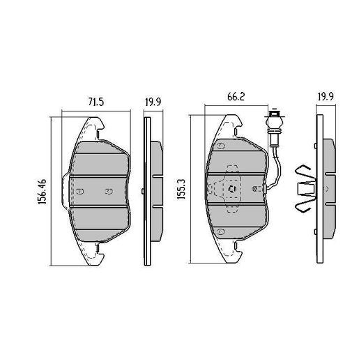 RDA GP Max Brake Pad Set Front - RDB1928