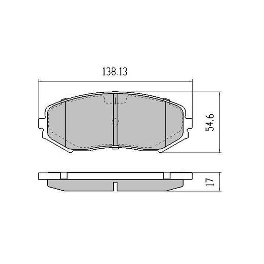 RDA GP Max Brake Pad Set Front - RDB1936