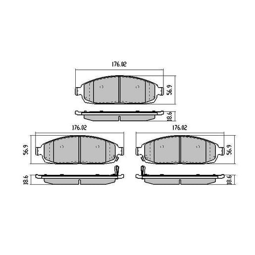 RDA GP Max Brake Pad Set Front - RDB1951