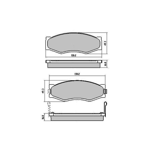 RDA GP Max Brake Pad Set Front - RDB382