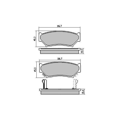 RDA Brakes Extreme Brake Pad Set Front - RDX1266SM