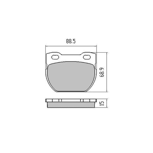 RDA GP Max Brake Pad Set Rear - RDB1306