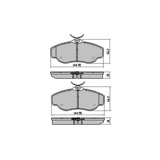 RDA GP Max Brake Pad Set Front - RDB1336