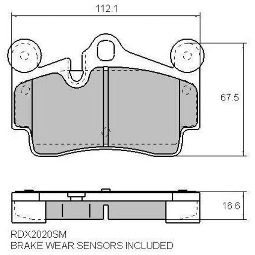 RDA Brakes Extreme Brake Pad Set Rear - RDX2020SM