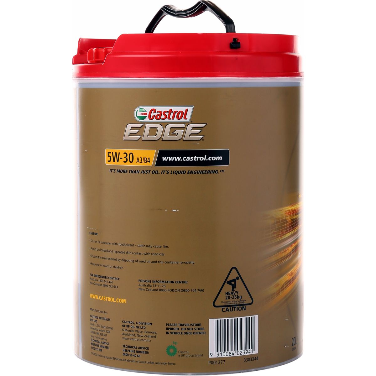 Castrol Edge Synthetic 5W-30 Engine Oil 20L - 3383344