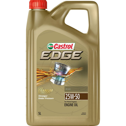 Castrol EDGE 25W-50 Semi Synthetic Engine Oil 5L - 3383419