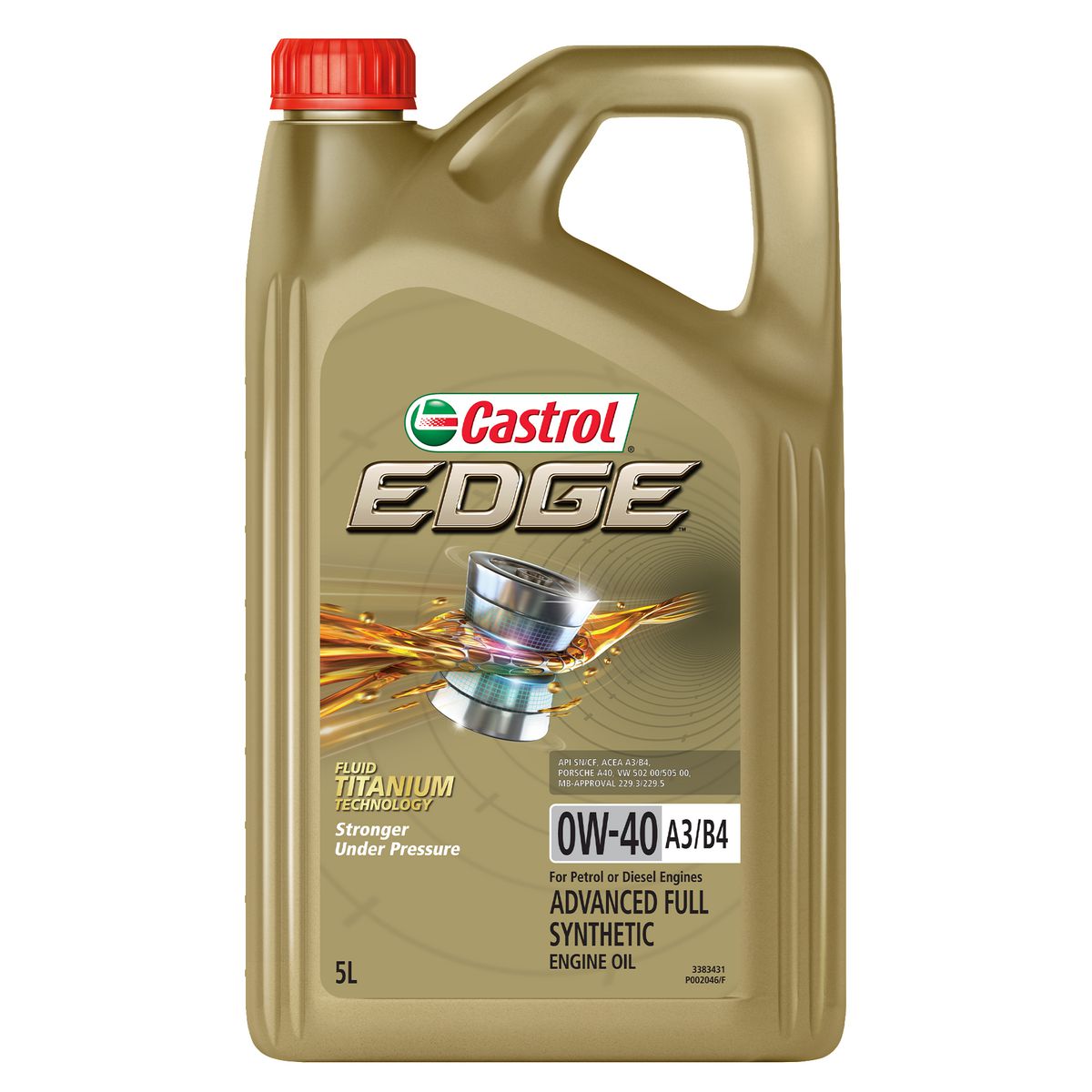 Castrol EDGE 0W-40 A3 B4 Engine Oil 5L - 3383431