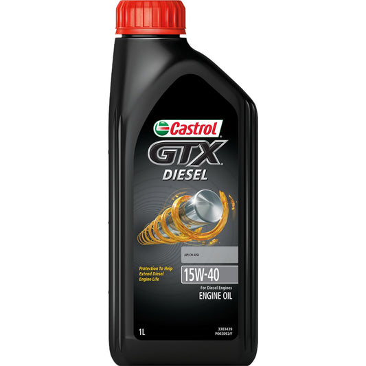 Castrol GTX 15W-40 Diesel Premium Mineral Engine Oil 1L - 3383439