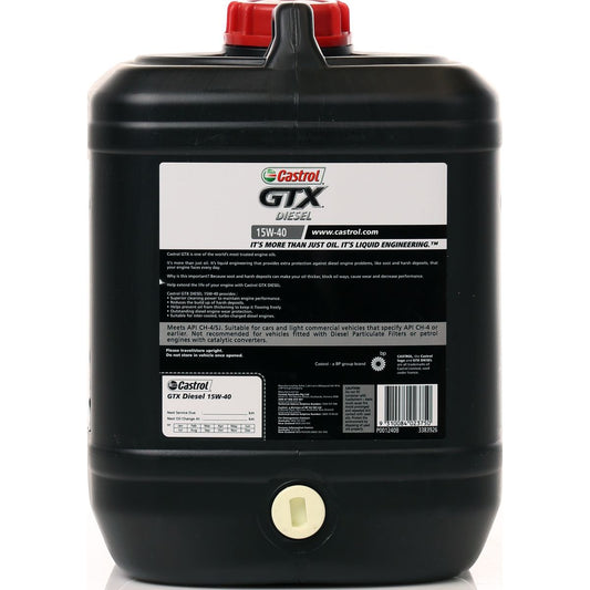 Castrol GTX Diesel 15W-40 Engine Oil 10L - 3383926