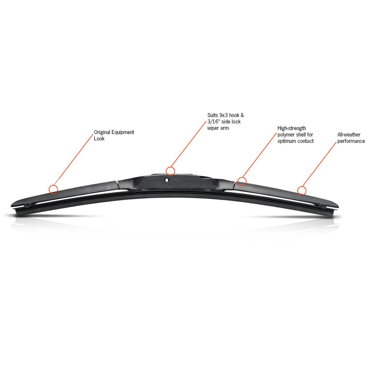 Trico Shield Hybrid Wiper Blade 450mm - HF450