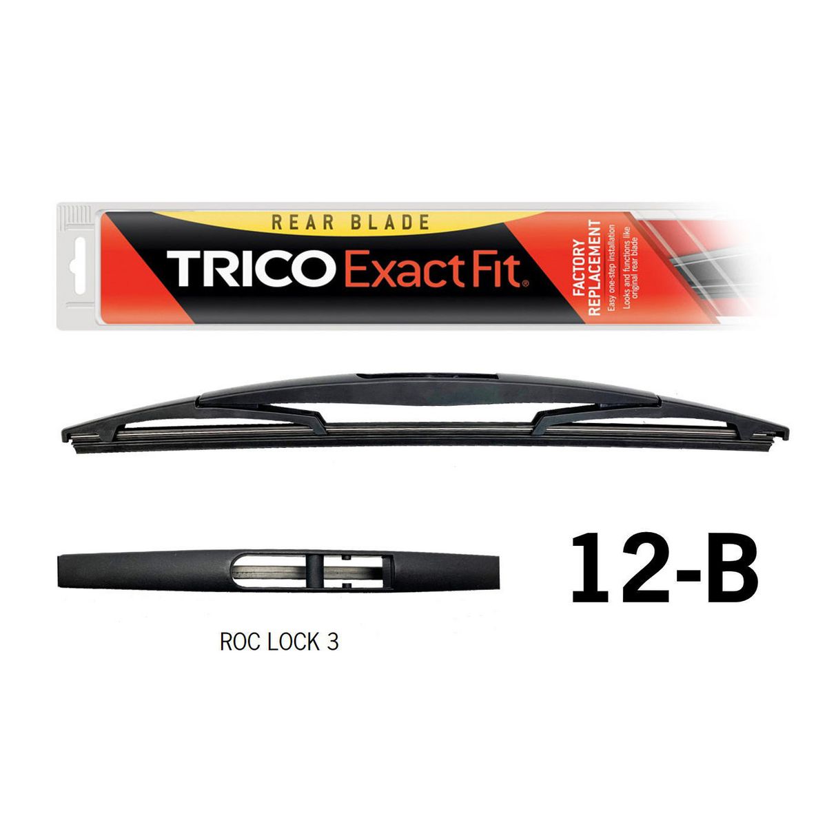 Trico Exact Fit Rear Wiper Blade Roc Lock 3 300mm - 12-B