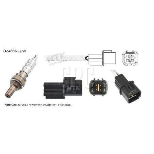NTK Oxygen Sensor 4 Wire 575mm Cable - OZA668-EE59