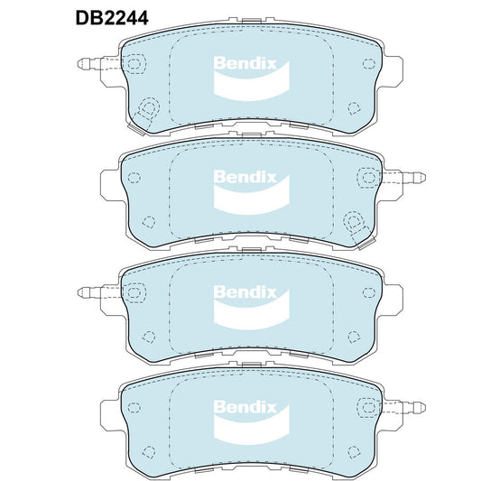 Bendix 4WD Brake Pads Set Rear - DB22444WD