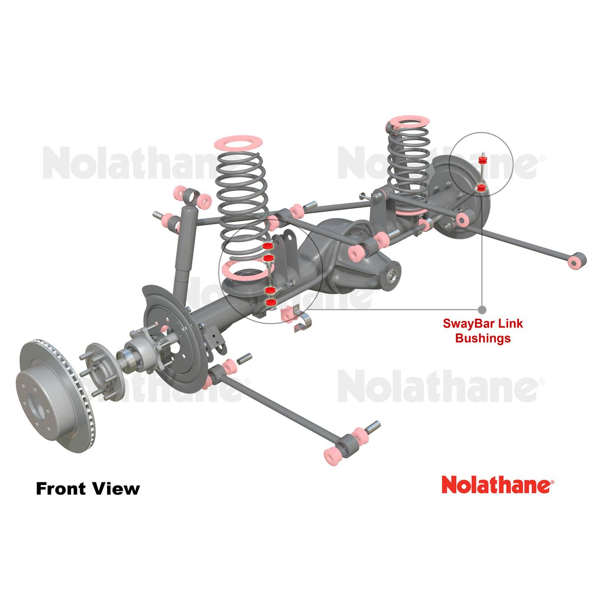 Nolathane Rear Sway Bar Link Bushing Kit - 42576