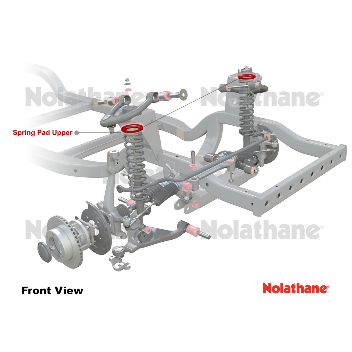 Nolathane Front Spring Pad Bushing Kit - 47420